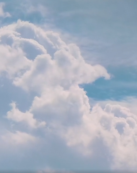 云朵像棉花糖一样~